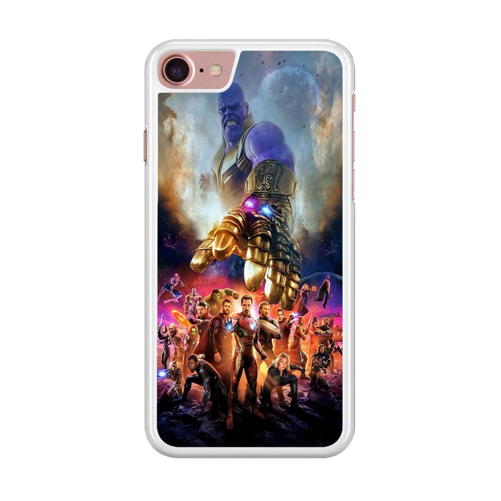 Avengers End Game 002 iPhone 7 Case-Rubber / White (2D Case)-Xtracase