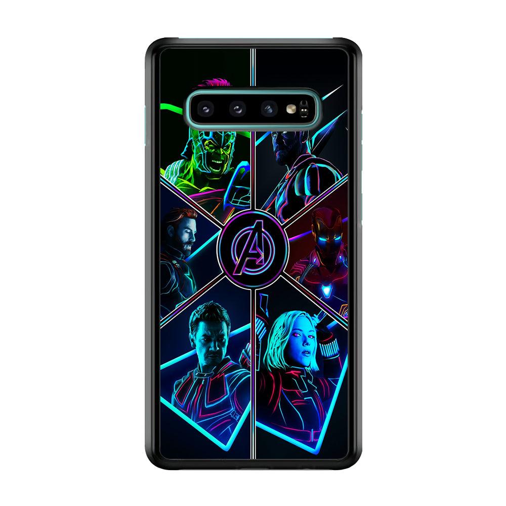 Avengers Team Samsung Galaxy S10 Case-Rubber / Black (2D Case)-Xtracase