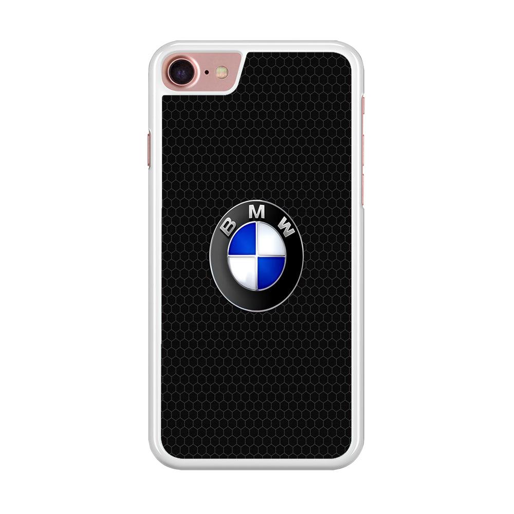 BMW Logo iPhone 7 Case-Rubber / White (2D Case)-Xtracase