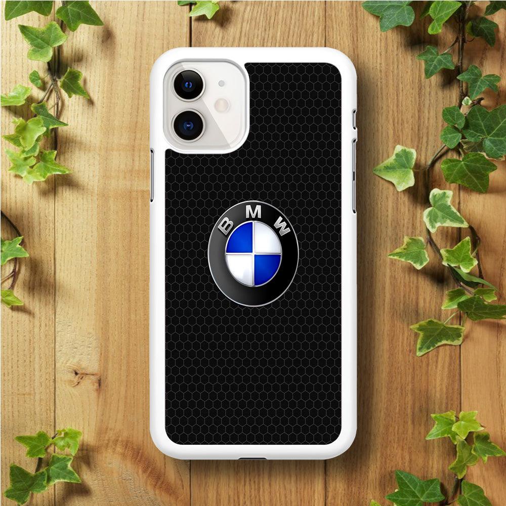 BMW Logo iPhone 11 Case-Rubber / White (2D Case)-Xtracase