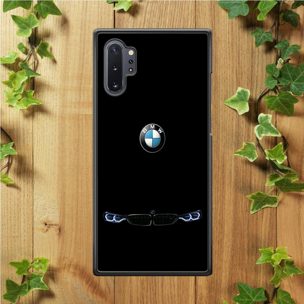 BMW Logo Black Samsung Galaxy Note 10 Plus Case-Rubber / Black (2D Case)-Xtracase