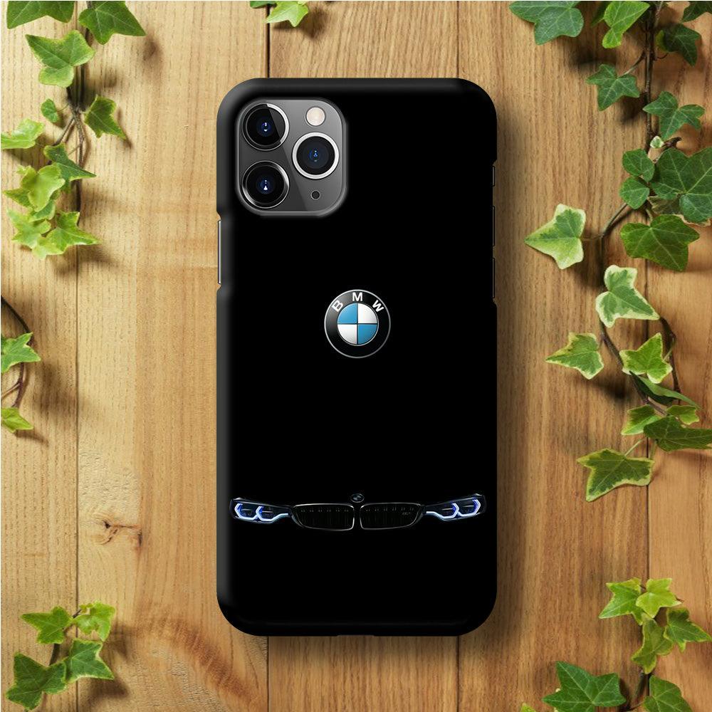 BMW Logo Black iPhone 11 Pro Max Case-Plastic / Full Wrap (3D Case)-Xtracase
