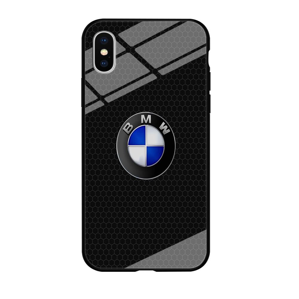 BMW Logo iPhone Xs Case-Tempered Glass Case-Xtracase