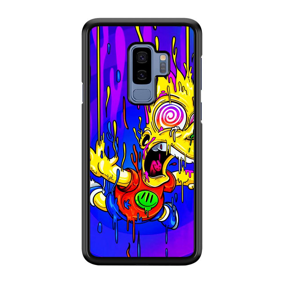 Bart Simpson Abstract Samsung Galaxy S9 Plus Case-Plastic / Full Wrap (3D Case)-Xtracase
