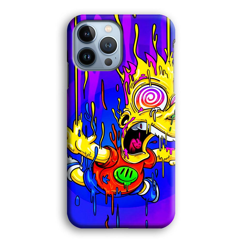 Bart Simpson Abstract iPhone 13 Pro Max Case-Plastic / Full Wrap (3D Case)-Xtracase