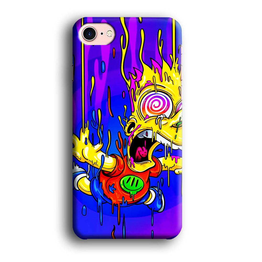 Bart Simpson Abstract iPhone 7 Case-Plastic / Full Wrap (3D Case)-Xtracase