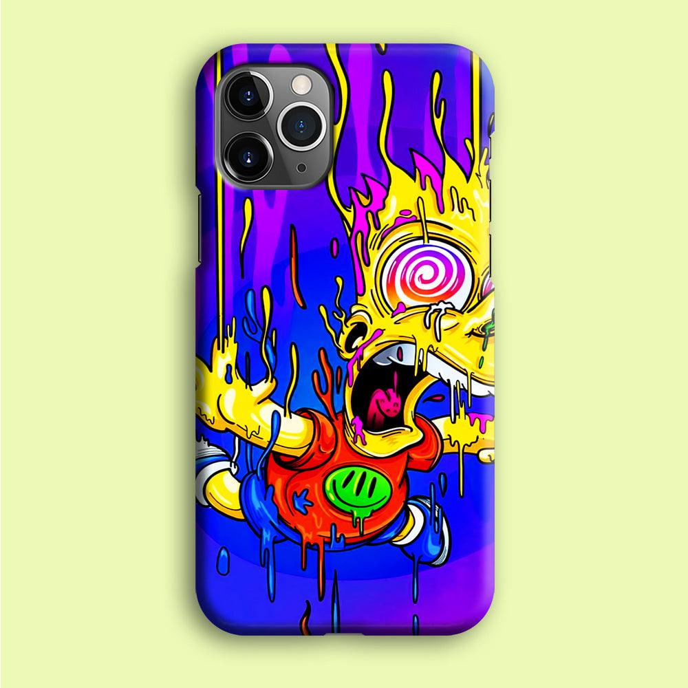 Bart Simpson Abstract iPhone 12 Pro Case-Plastic / Full Wrap (3D Case)-Xtracase