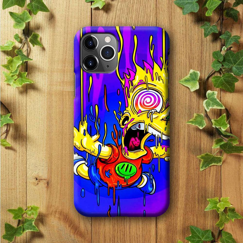Bart Simpson Abstract iPhone 11 Pro Max Case-Plastic / Full Wrap (3D Case)-Xtracase