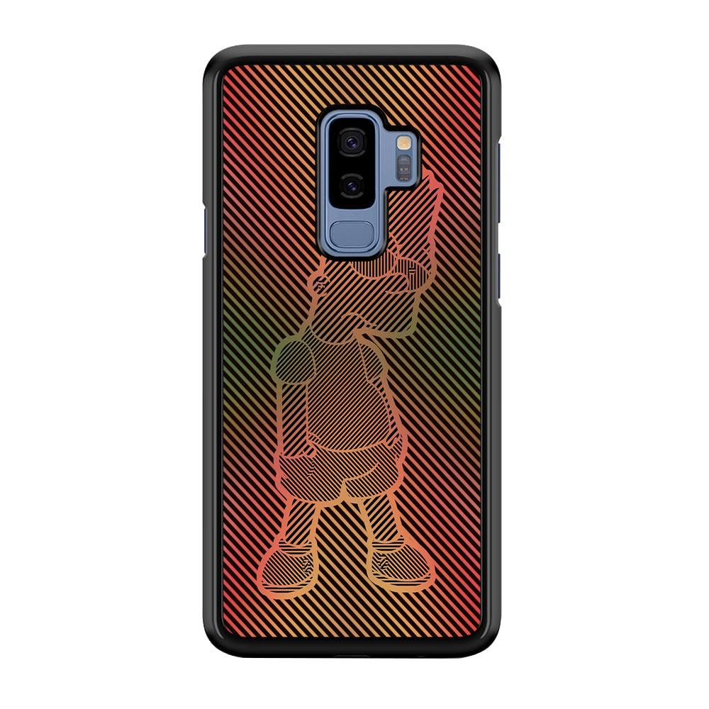 Bart Simpson Striped Colorful Samsung Galaxy S9 Plus Case-Plastic / Full Wrap (3D Case)-Xtracase