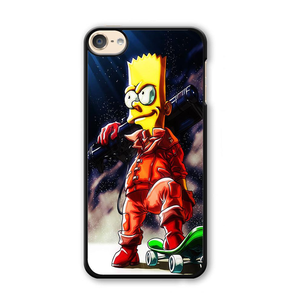 Bart Simpson Troops iPod Touch 6 Case-Plastic / White (2D Case)-Xtracase