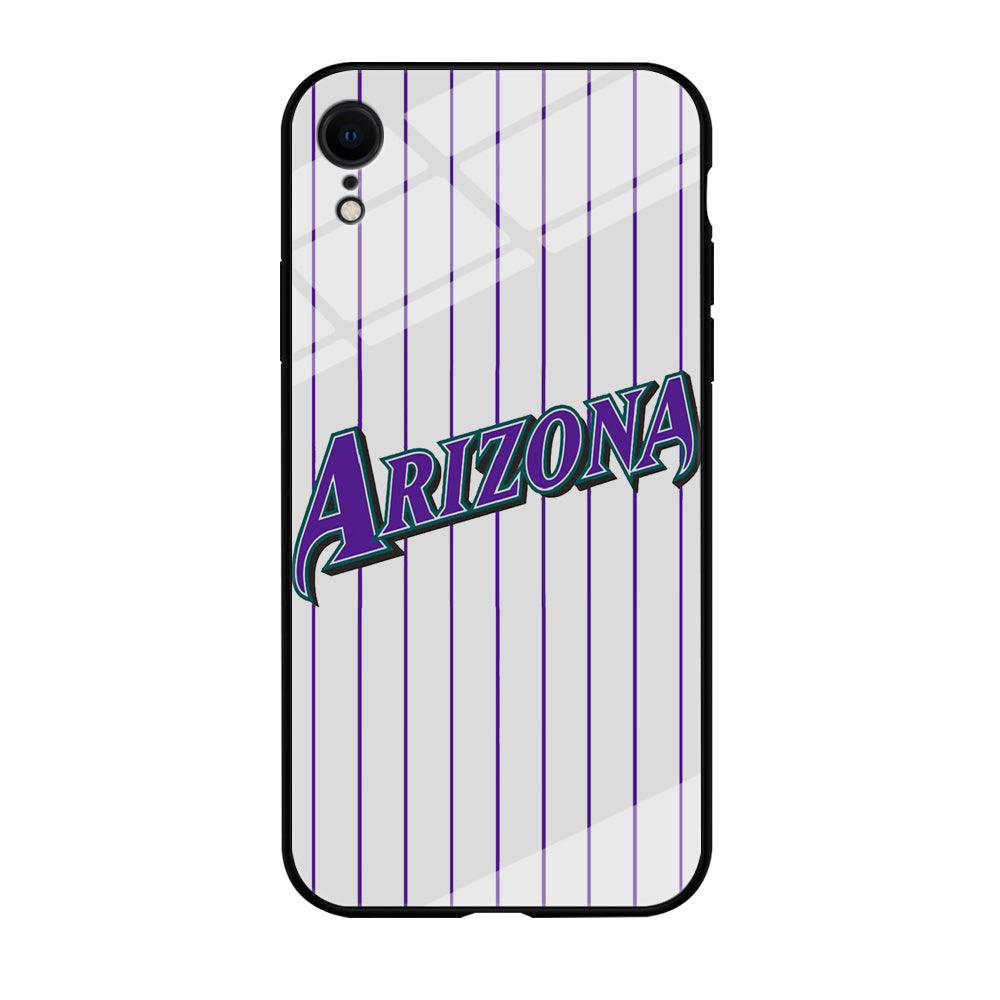Baseball Arizona Diamondbacks MLB 001 iPhone XR Case-Tempered Glass Case-Xtracase