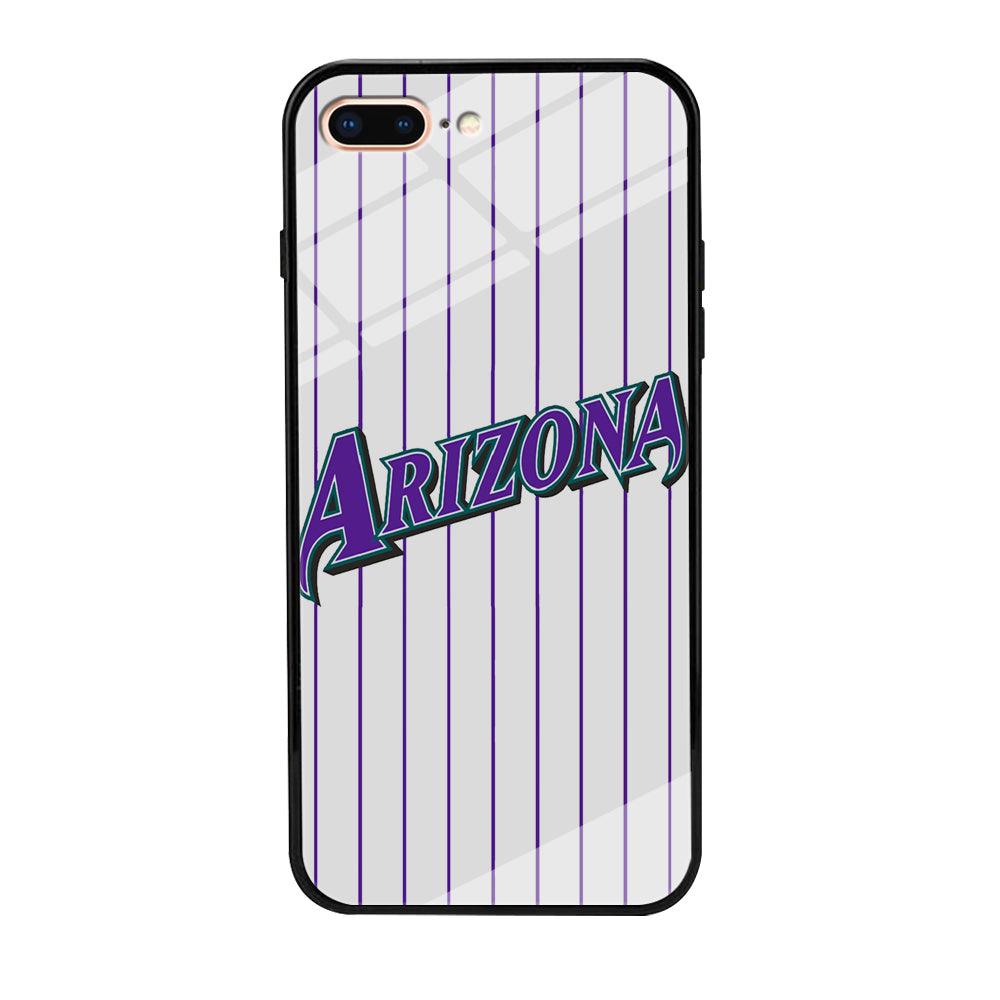 Baseball Arizona Diamondbacks MLB 001 iPhone 8 Plus Case-Tempered Glass Case-Xtracase