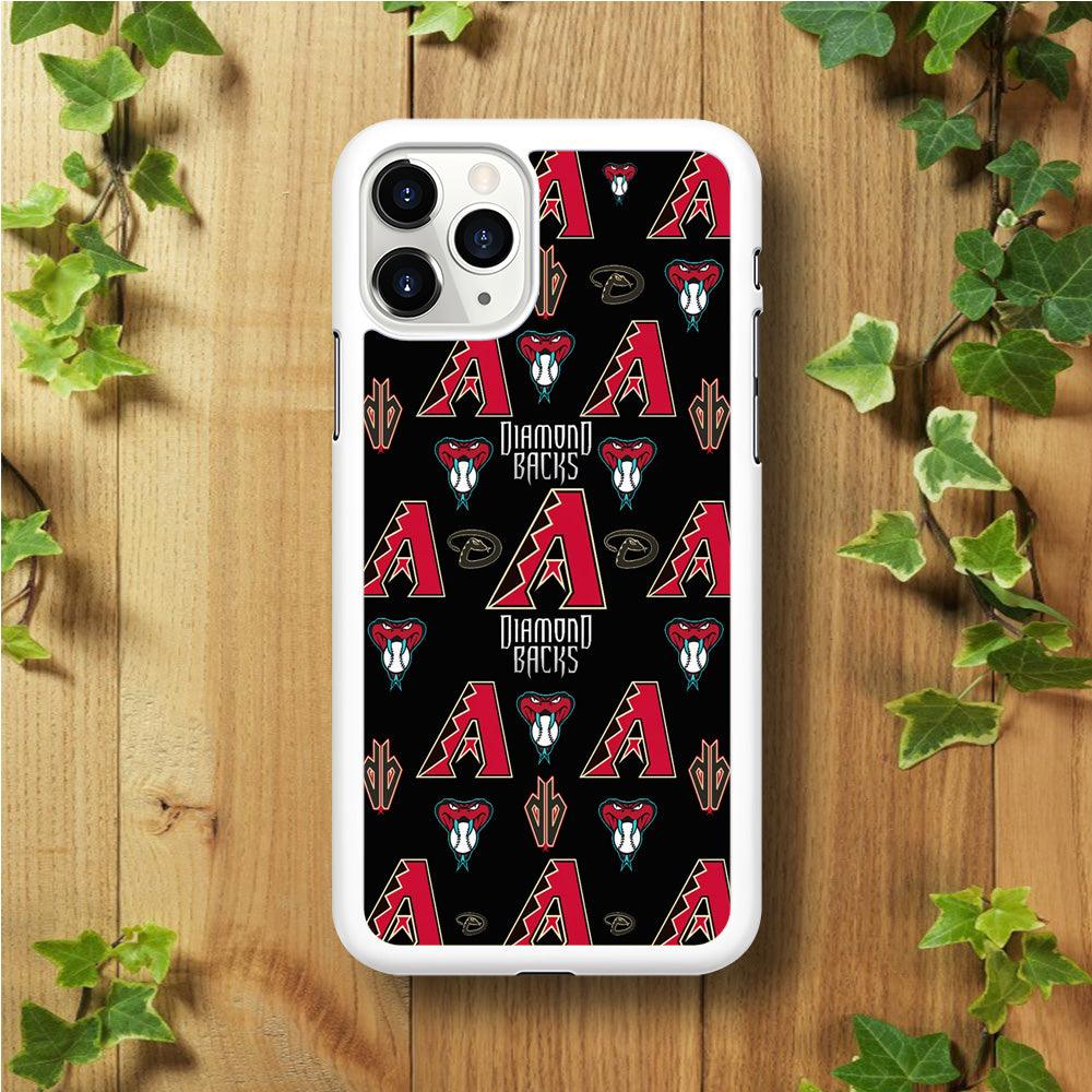 Baseball Arizona Diamondbacks MLB 002 iPhone 11 Pro Case-Rubber / White (2D Case)-Xtracase