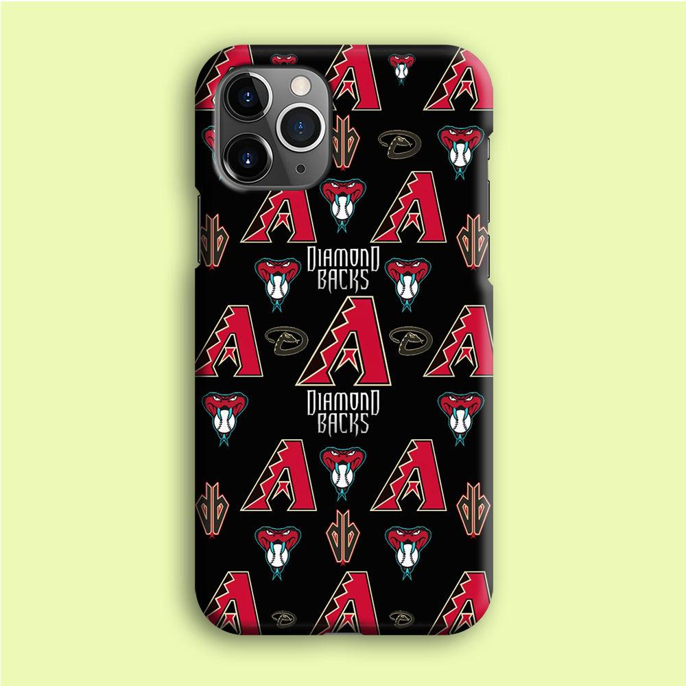 Baseball Arizona Diamondbacks MLB 002 iPhone 12 Pro Case-Plastic / Full Wrap (3D Case)-Xtracase
