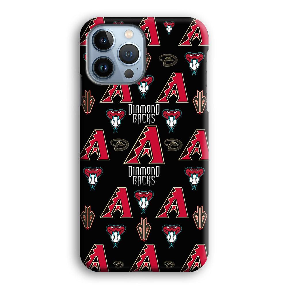 Baseball Arizona Diamondbacks MLB 002 iPhone 13 Pro Max Case-Plastic / Full Wrap (3D Case)-Xtracase