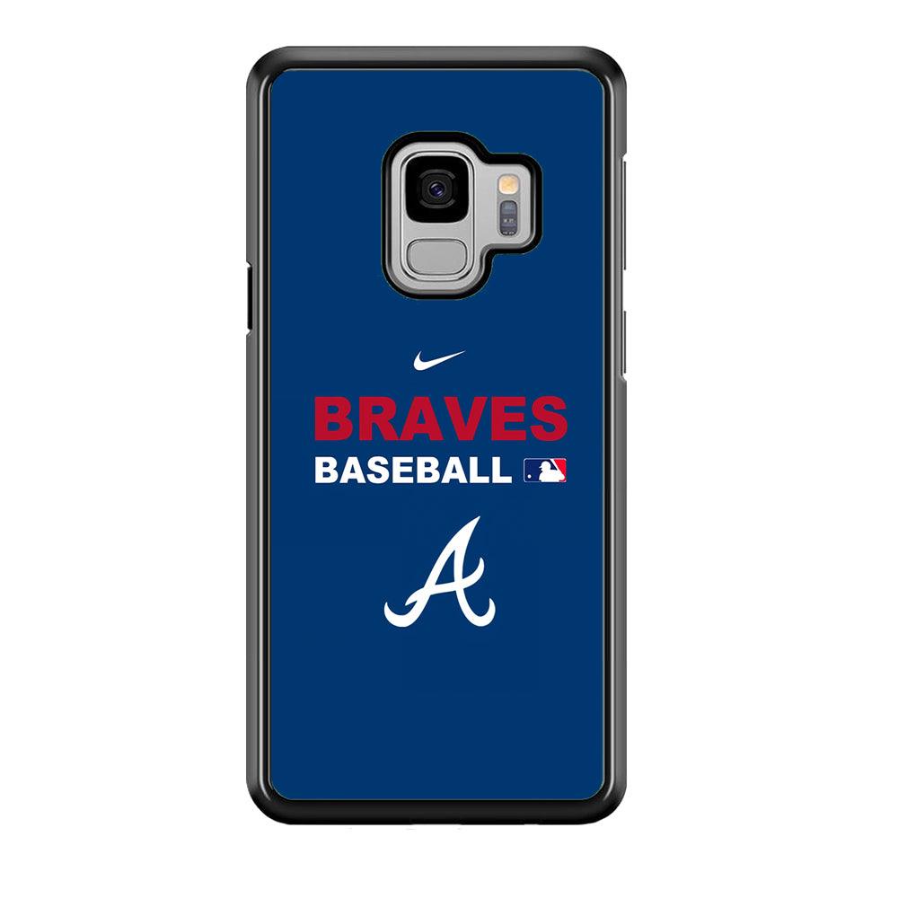 Baseball Atlanta Braves MLB 001 Samsung Galaxy S9 Case-Plastic / Full Wrap (3D Case)-Xtracase