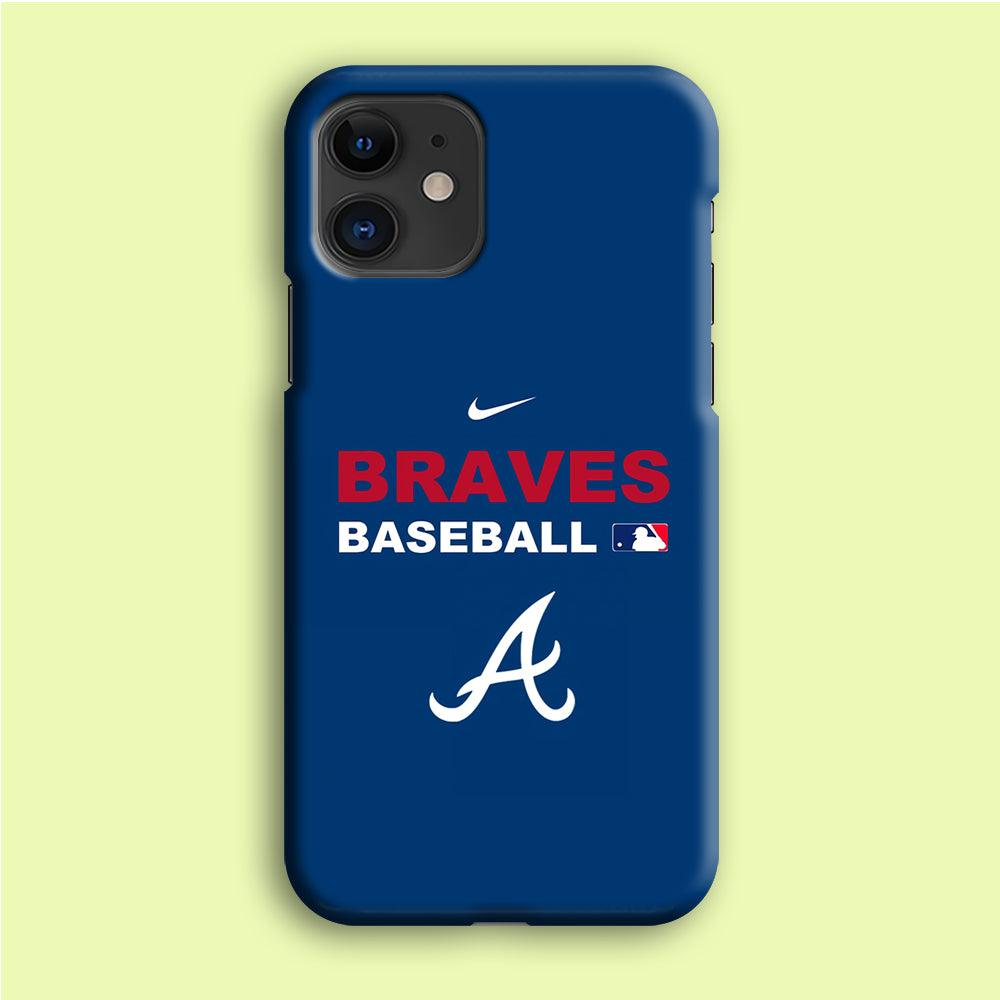 Baseball Atlanta Braves MLB 001 iPhone 12 Mini Case-Plastic / Full Wrap (3D Case)-Xtracase