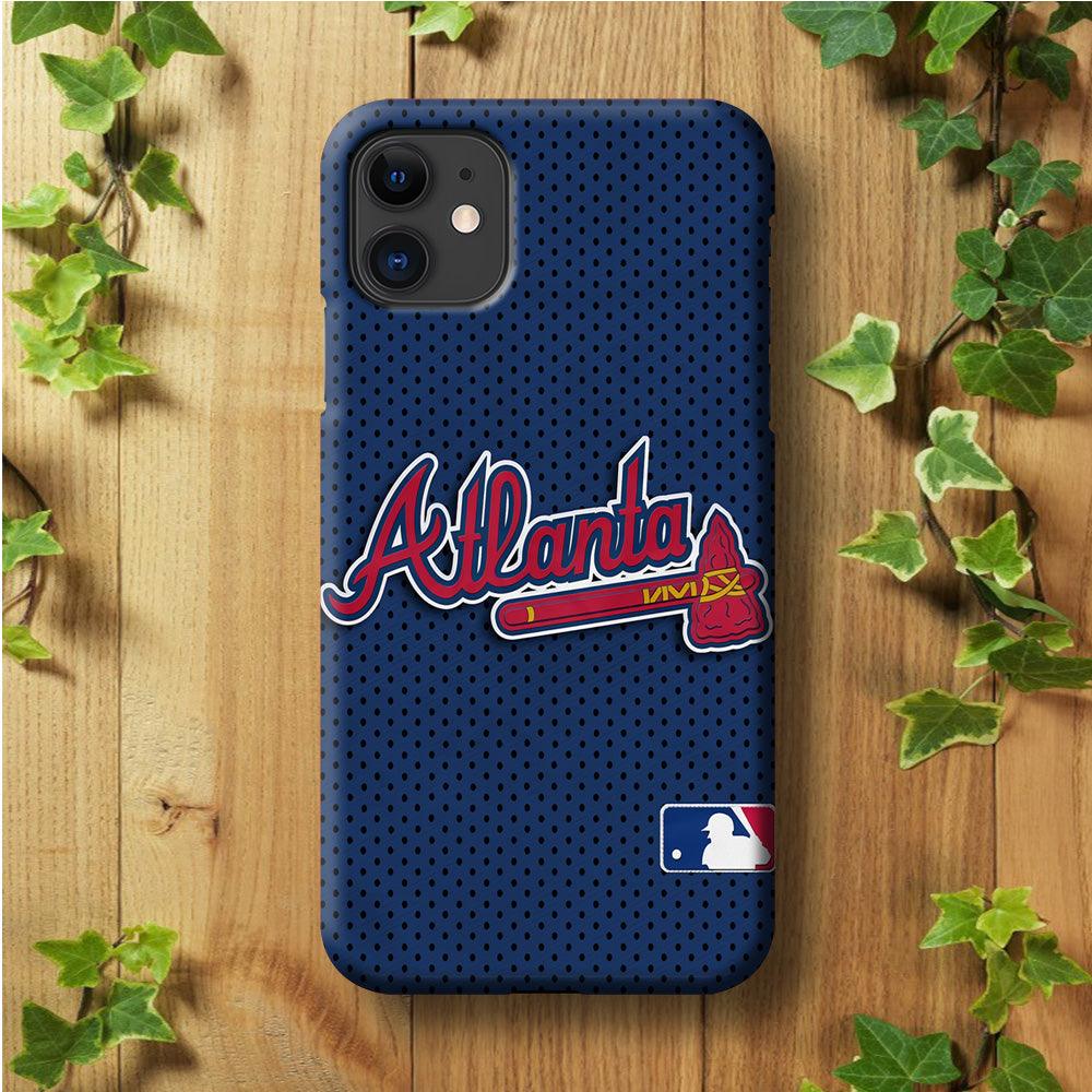 Baseball Atlanta Braves MLB 002 iPhone 11 Case-Plastic / Full Wrap (3D Case)-Xtracase