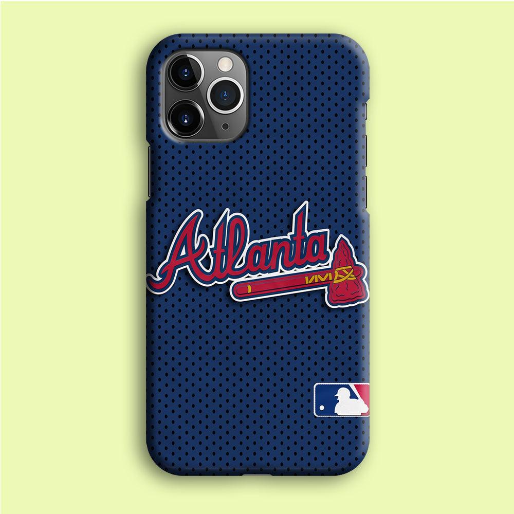 Baseball Atlanta Braves MLB 002 iPhone 12 Pro Case-Plastic / Full Wrap (3D Case)-Xtracase