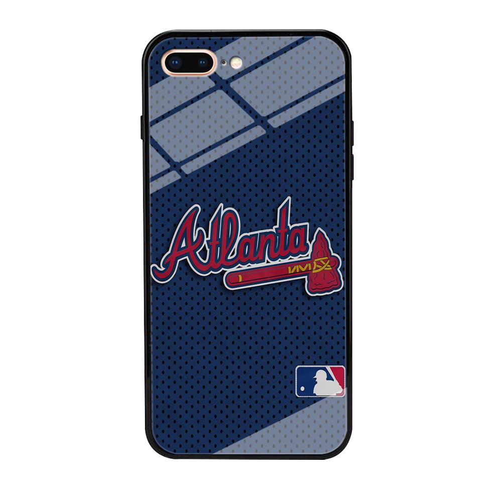 Baseball Atlanta Braves MLB 002 iPhone 8 Plus Case-Tempered Glass Case-Xtracase