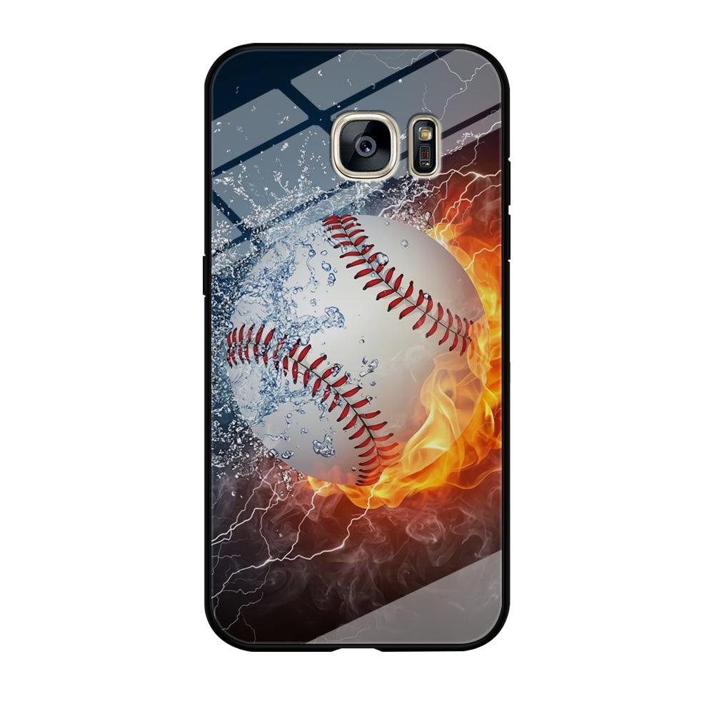 Baseball Ball Cool Art Samsung Galaxy S7 Case-Tempered Glass Case-Xtracase