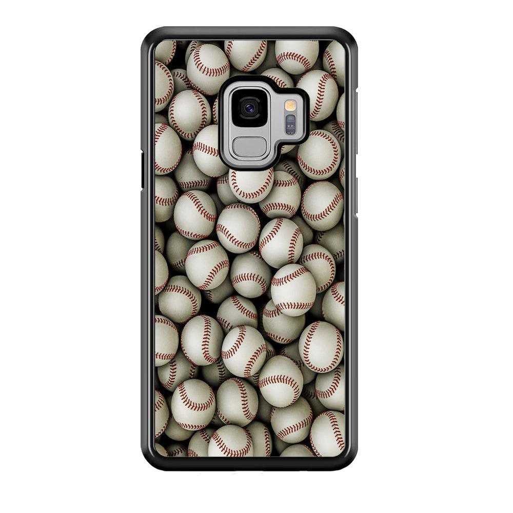 Baseball Ball Pattern Samsung Galaxy S9 Case-Plastic / Full Wrap (3D Case)-Xtracase