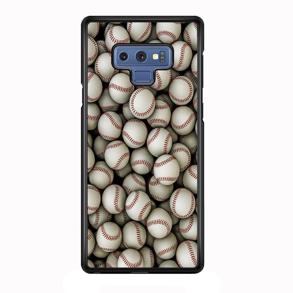 Baseball Ball Pattern Samsung Galaxy Note 9 Case-Plastic / Full Wrap (3D Case)-Xtracase