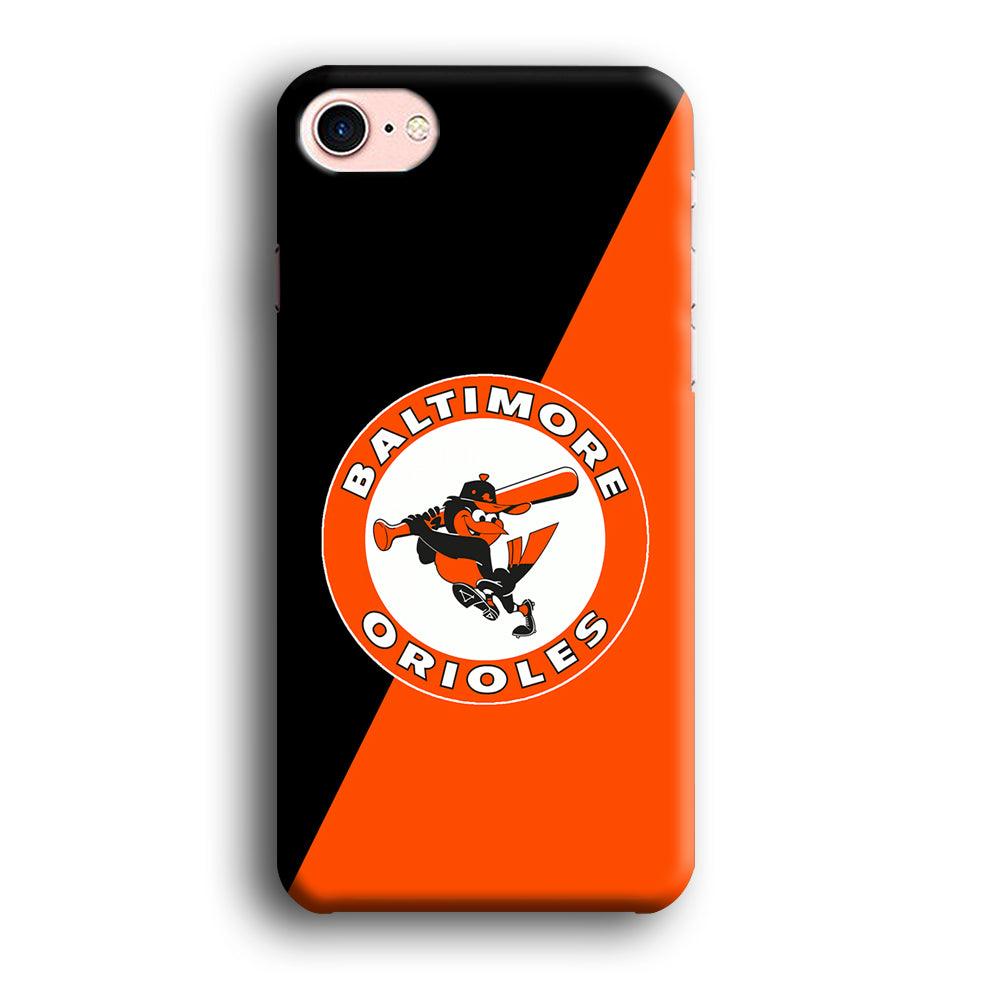 Baseball Baltimore Orioles MLB 001 iPhone SE 2020 Case-Plastic / Full Wrap (3D Case)-Xtracase