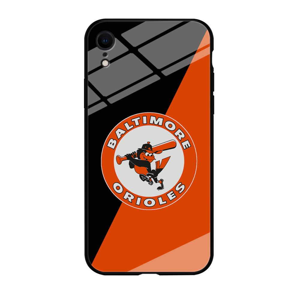 Baseball Baltimore Orioles MLB 001 iPhone XR Case-Tempered Glass Case-Xtracase