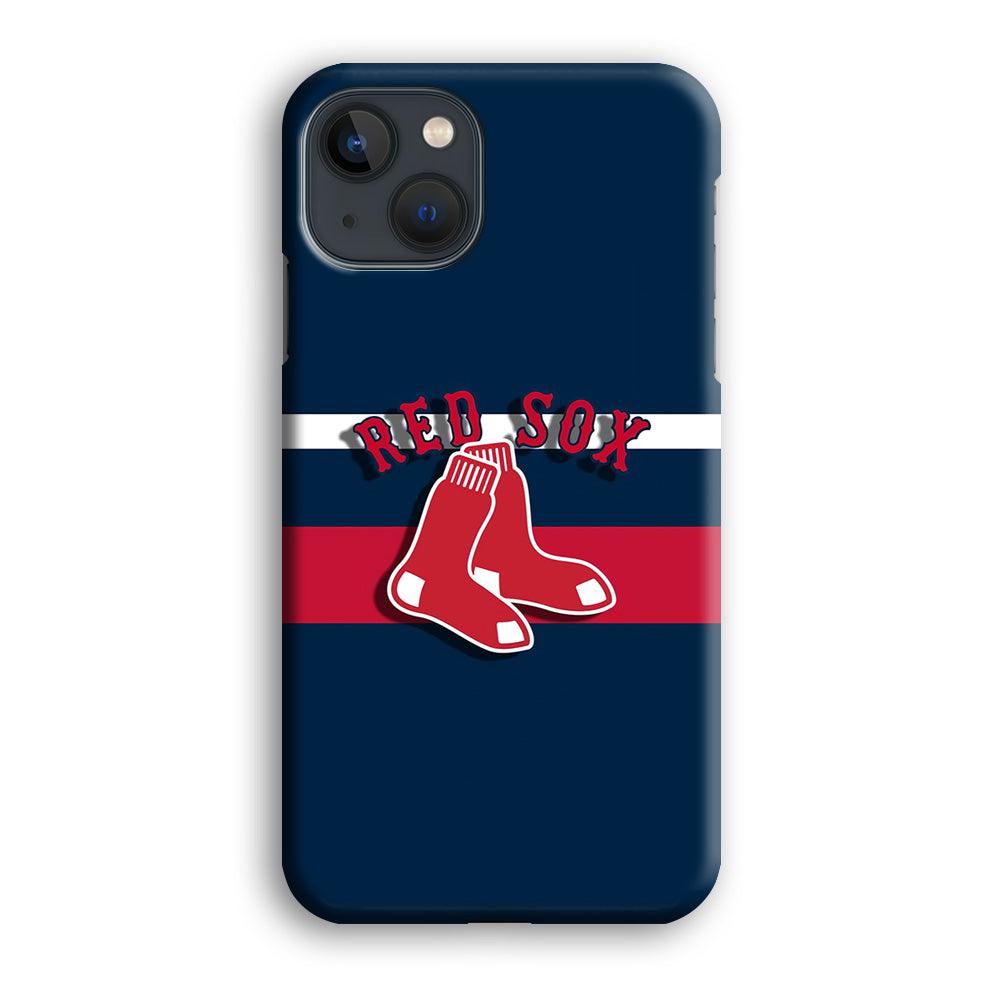 Baseball Boston Red Sox MLB 001 iPhone 13 Case-Plastic / Full Wrap (3D Case)-Xtracase