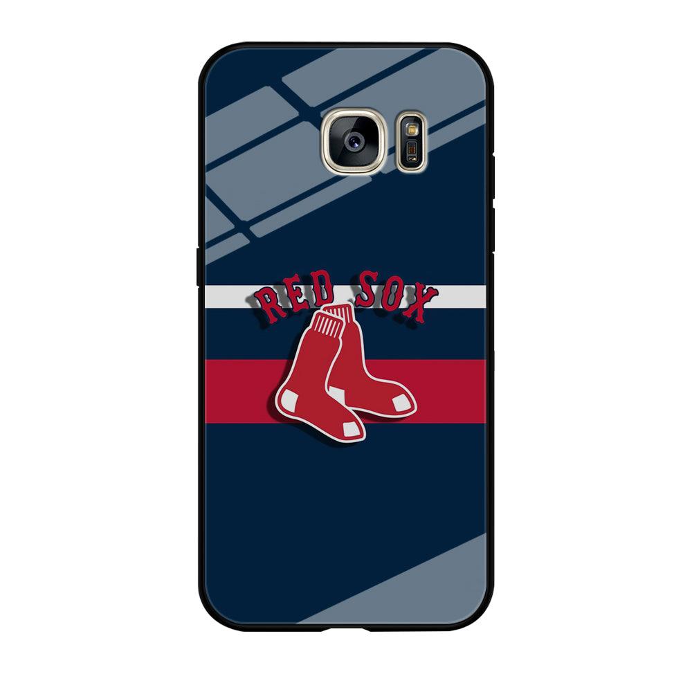 Baseball Boston Red Sox MLB 001 Samsung Galaxy S7 Edge Case-Tempered Glass Case-Xtracase