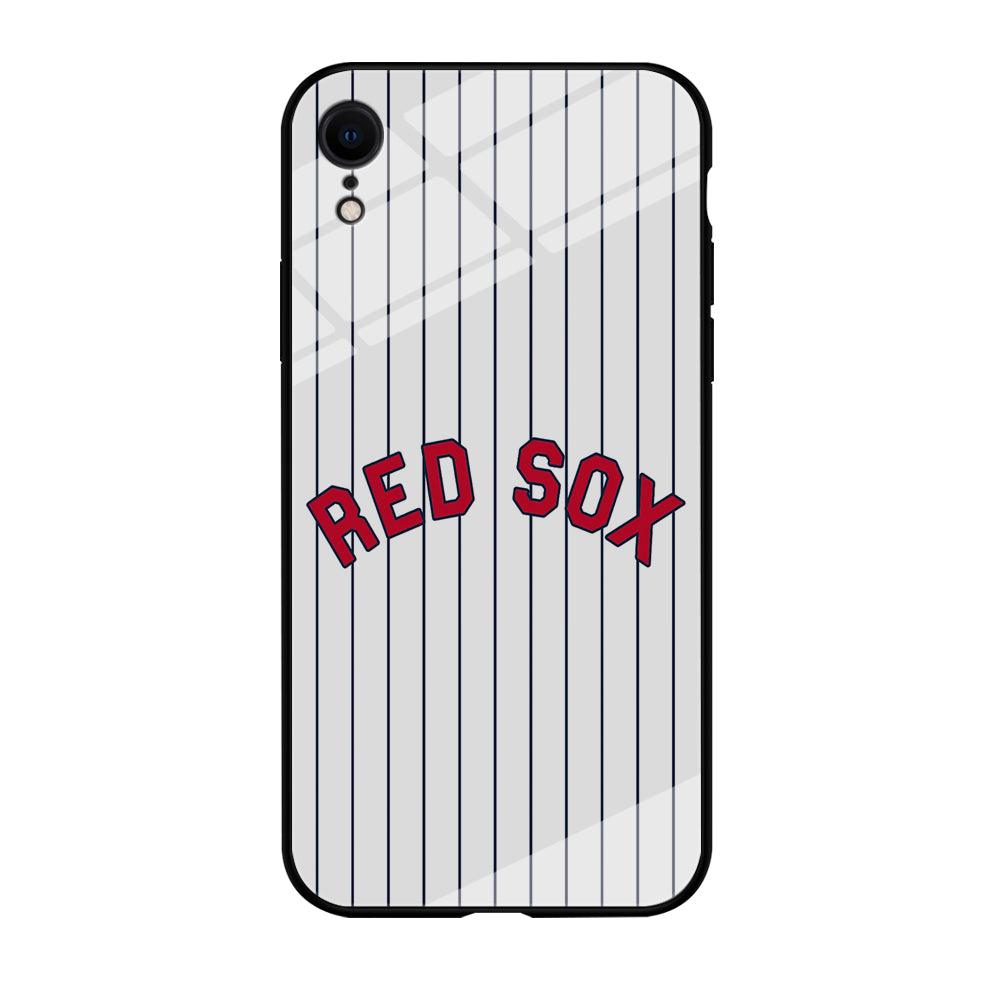 Baseball Boston Red Sox MLB 002 iPhone XR Case-Tempered Glass Case-Xtracase