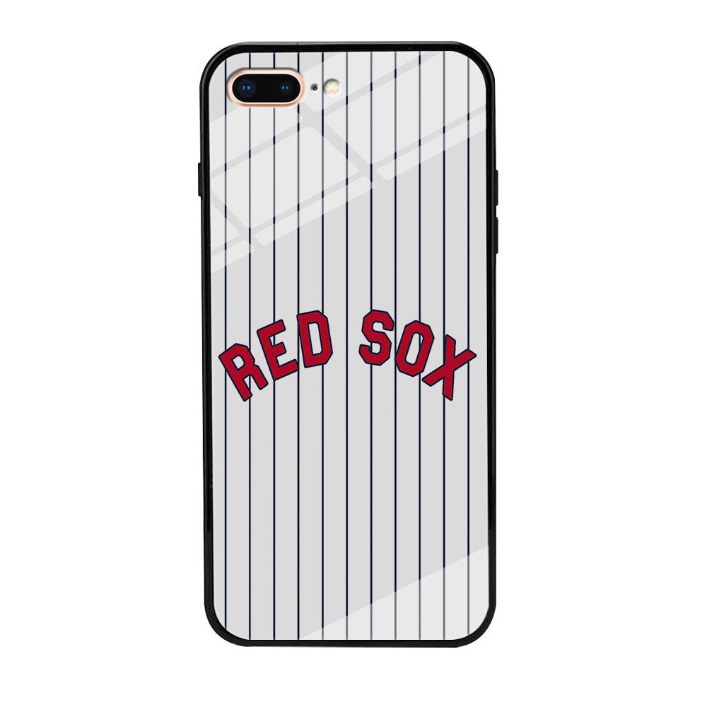 Baseball Boston Red Sox MLB 002 iPhone 8 Plus Case-Tempered Glass Case-Xtracase