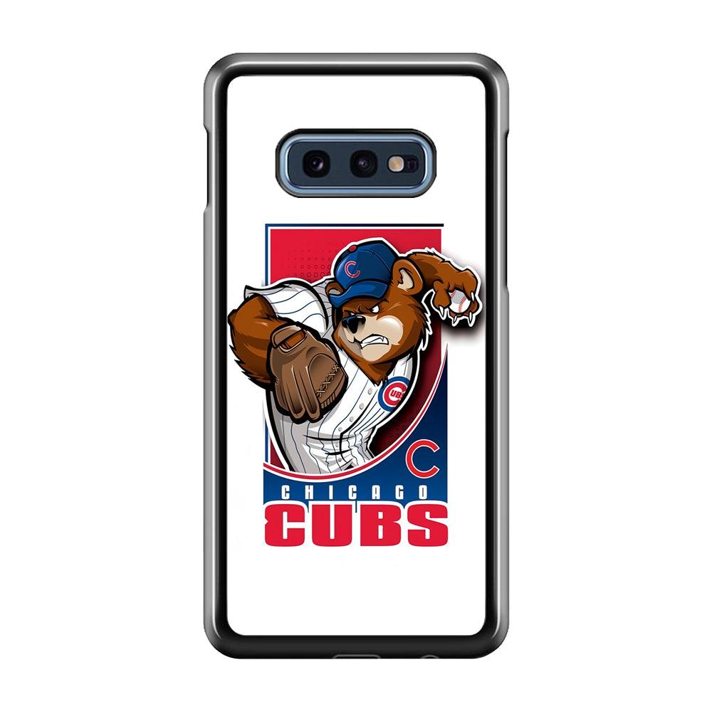 Baseball Chicago Cubs MLB 001 Samsung Galaxy S10E Case-Plastic / Full Wrap (3D Case)-Xtracase