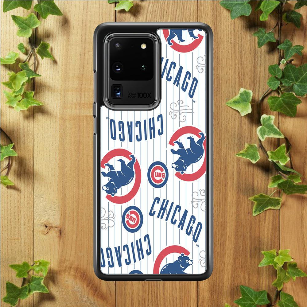 Baseball Chicago Cubs MLB 002 Samsung Galaxy S20 Ultra Case-Plastic / Full Wrap (3D Case)-Xtracase