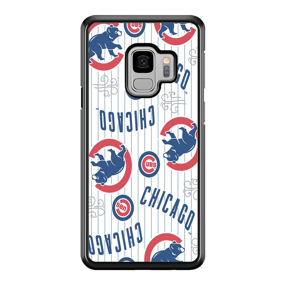 Baseball Chicago Cubs MLB 002 Samsung Galaxy S9 Case-Plastic / Full Wrap (3D Case)-Xtracase