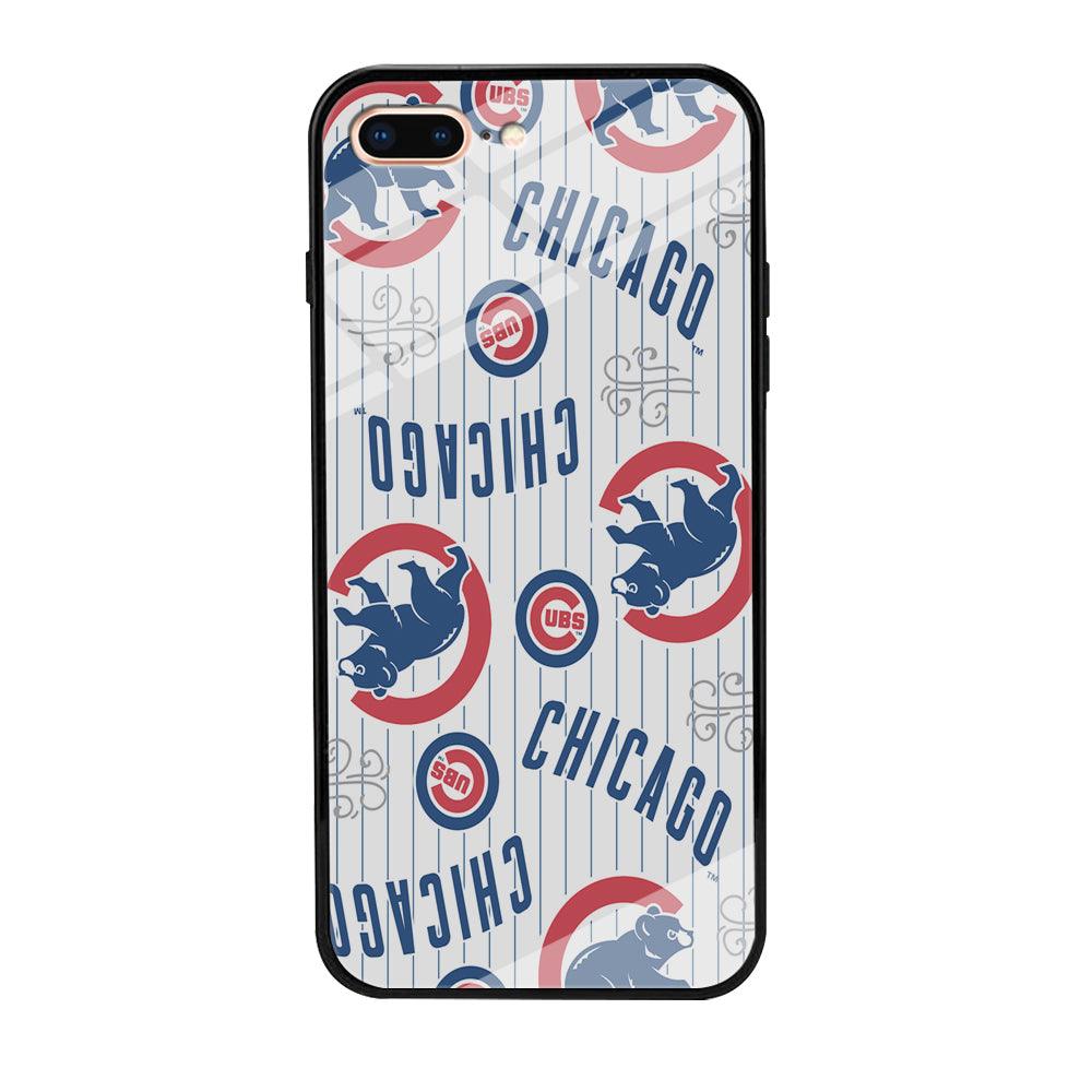 Baseball Chicago Cubs MLB 002 iPhone 8 Plus Case-Tempered Glass Case-Xtracase