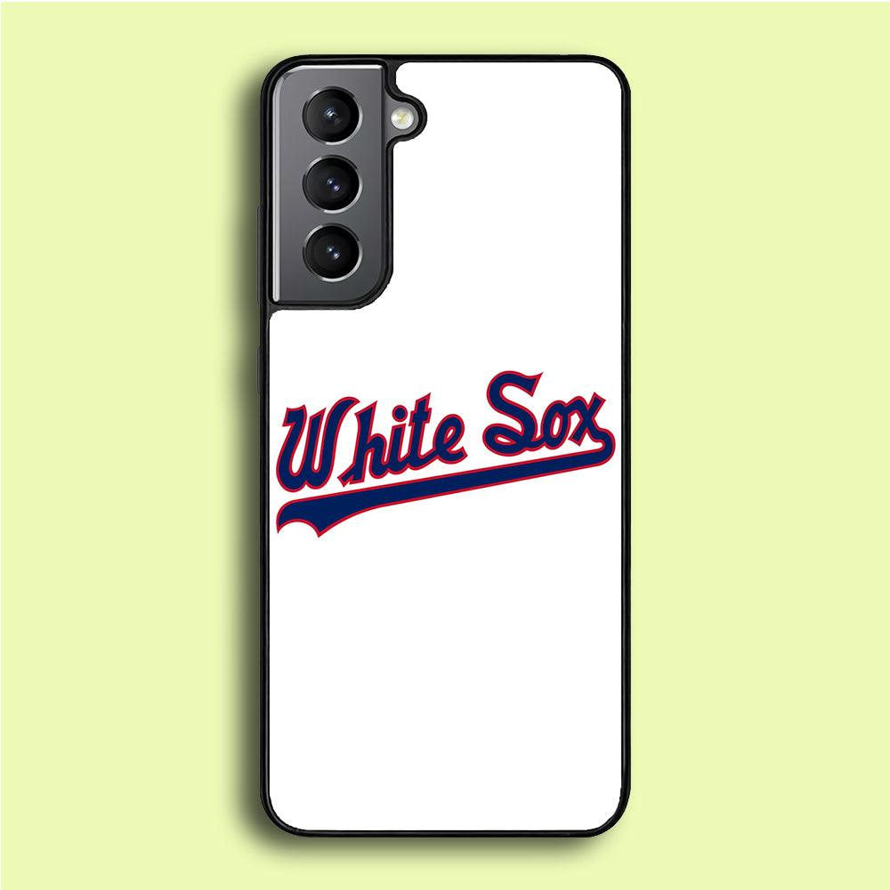 Baseball Chicago White Sox MLB 001 Samsung Galaxy A16 Case-Rubber / Black (2D Case)-Xtracase