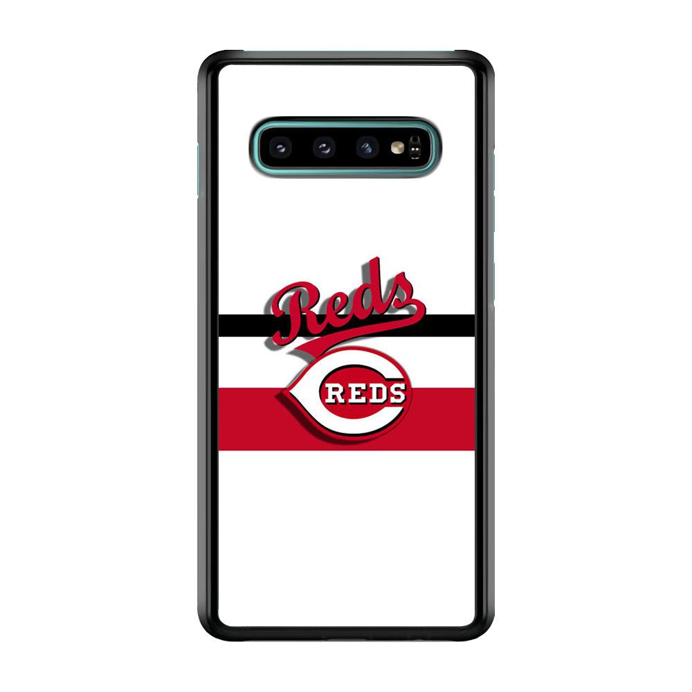 Baseball Cincinnati Reds MLB 001 Samsung Galaxy S10 Plus Case-Plastic / Full Wrap (3D Case)-Xtracase