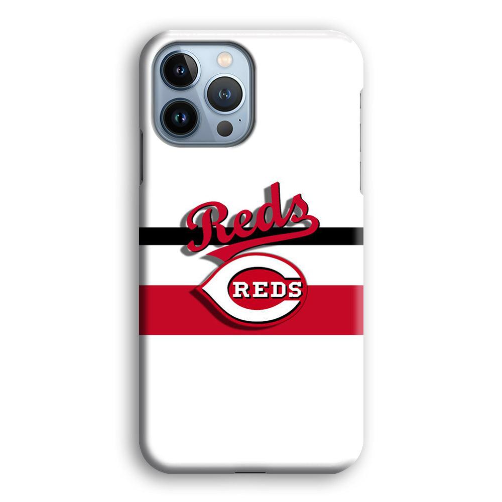 Baseball Cincinnati Reds MLB 001 iPhone 13 Pro Max Case-Plastic / Full Wrap (3D Case)-Xtracase