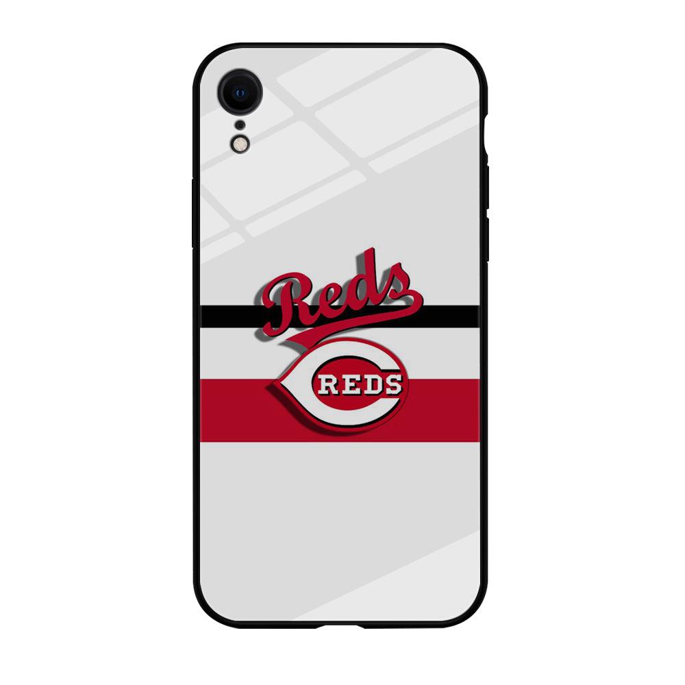 Baseball Cincinnati Reds MLB 001 iPhone XR Case-Tempered Glass Case-Xtracase