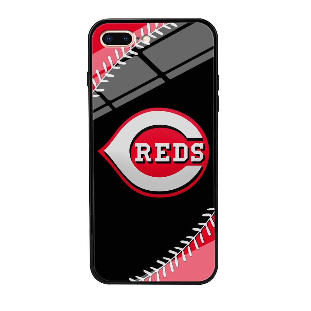 Baseball Cincinnati Reds MLB 002 iPhone 7 Plus Case-Tempered Glass Case-Xtracase