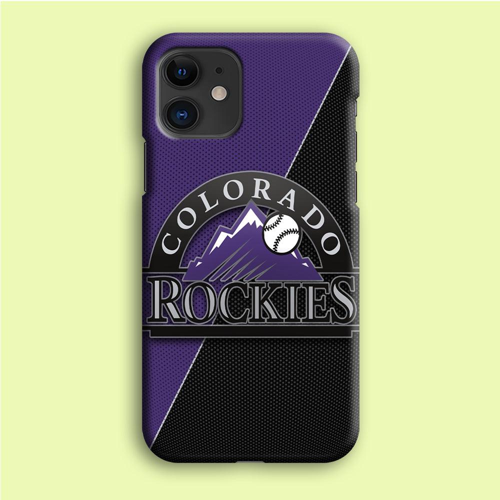 Baseball Colorado Rockies MLB 001 iPhone 12 Mini Case-Plastic / Full Wrap (3D Case)-Xtracase