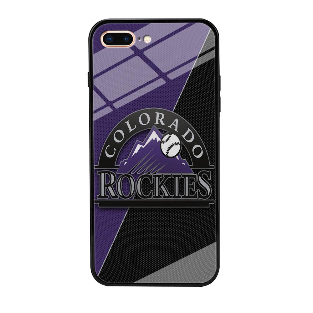 Baseball Colorado Rockies MLB 001 iPhone 8 Plus Case-Tempered Glass Case-Xtracase