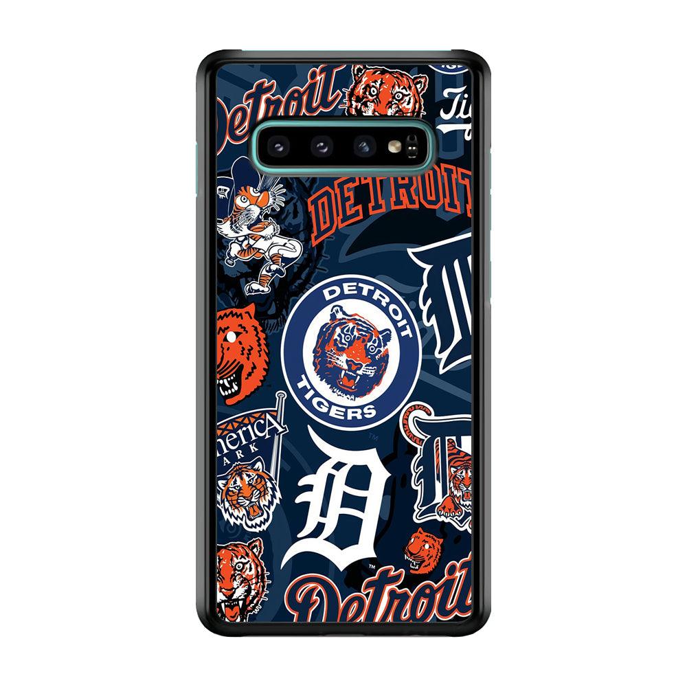 Baseball Detroit Tigers MLB 002 Samsung Galaxy S10 Plus Case-Plastic / Full Wrap (3D Case)-Xtracase