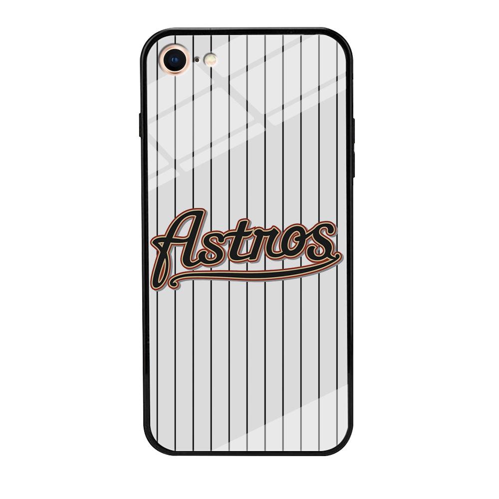 Baseball Houston Astros MLB 002 iPhone 7 Case-Tempered Glass Case-Xtracase