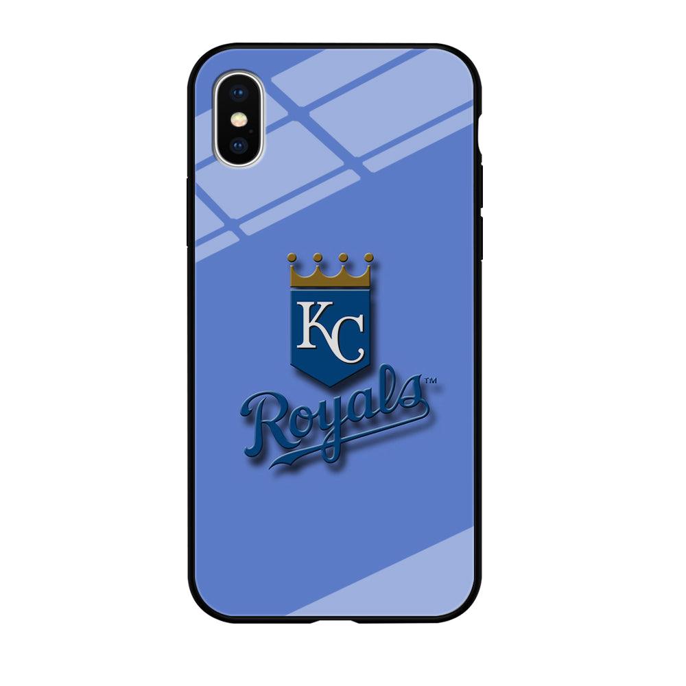 Baseball Kansas City Royals MLB 002 iPhone X Case-Tempered Glass Case-Xtracase