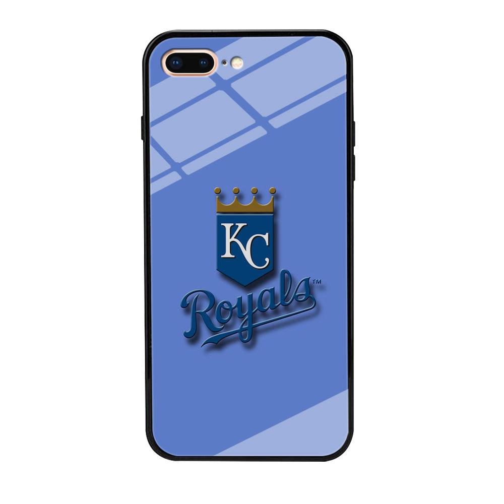 Baseball Kansas City Royals MLB 002 iPhone 8 Plus Case-Tempered Glass Case-Xtracase