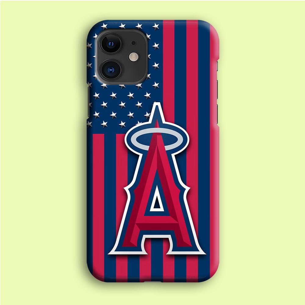 Baseball Los Angeles Angels MLB 001 iPhone 12 Mini Case-Plastic / Full Wrap (3D Case)-Xtracase