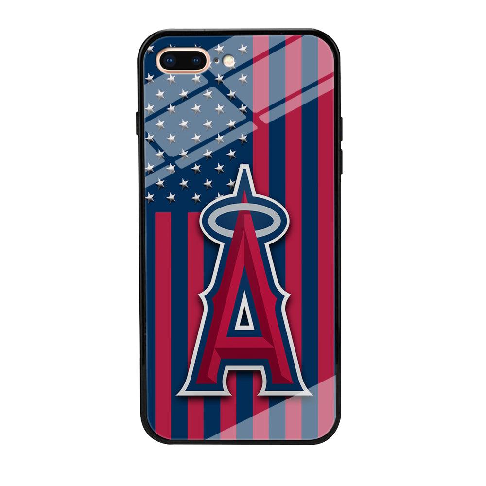 Baseball Los Angeles Angels MLB 001 iPhone 7 Plus Case-Tempered Glass Case-Xtracase